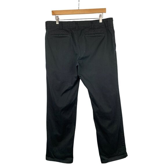 JCP Mens Black Cotton/Spandex Blend Chinos Size 36X30 VTG - Picture 2 of 4